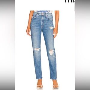 MOTHER high waisted rider skimp color “bloom and doom” size 27